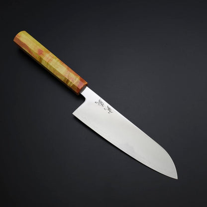 Santoku SLD Mirror Sunset Orange Handle 170mm