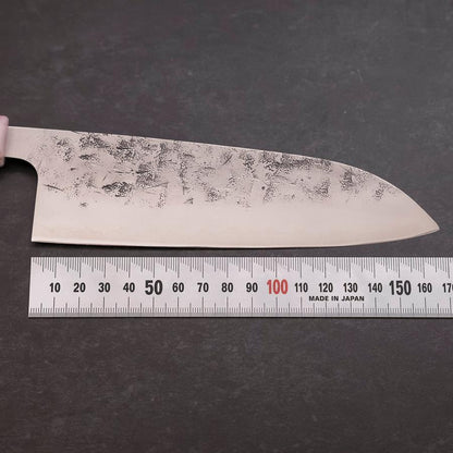 Santoku SLD Nashiji Washi Ocean Sakura Rose Gold Handle 165mm