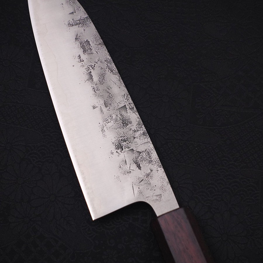Santoku SLD Nashiji Washi Purple Urushi Handle 165mm