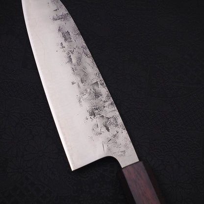 Santoku SLD Nashiji Washi Purple Urushi Handle 165mm