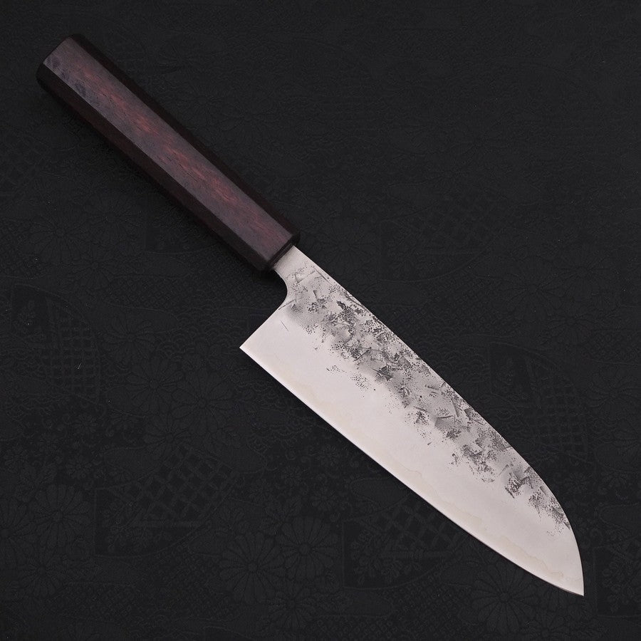 Santoku SLD Nashiji Washi Purple Urushi Handle 165mm