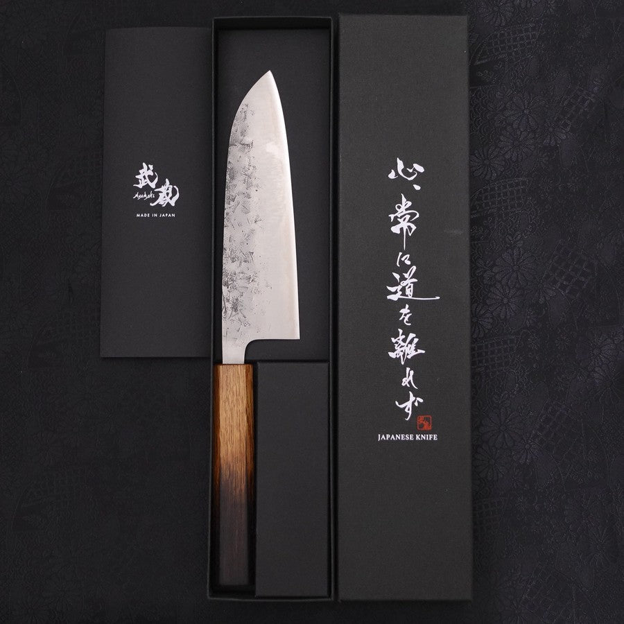 Santoku SLD Nashiji Washi Yaki Urushi Handle 165mm