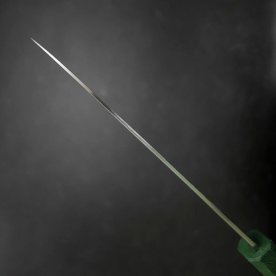 Santoku SLD Wave Nickel Damascus Green Urushi Handle 165mm