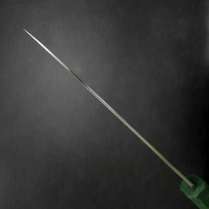 Santoku SLD Wave Nickel Damascus Green Urushi Handle 165mm