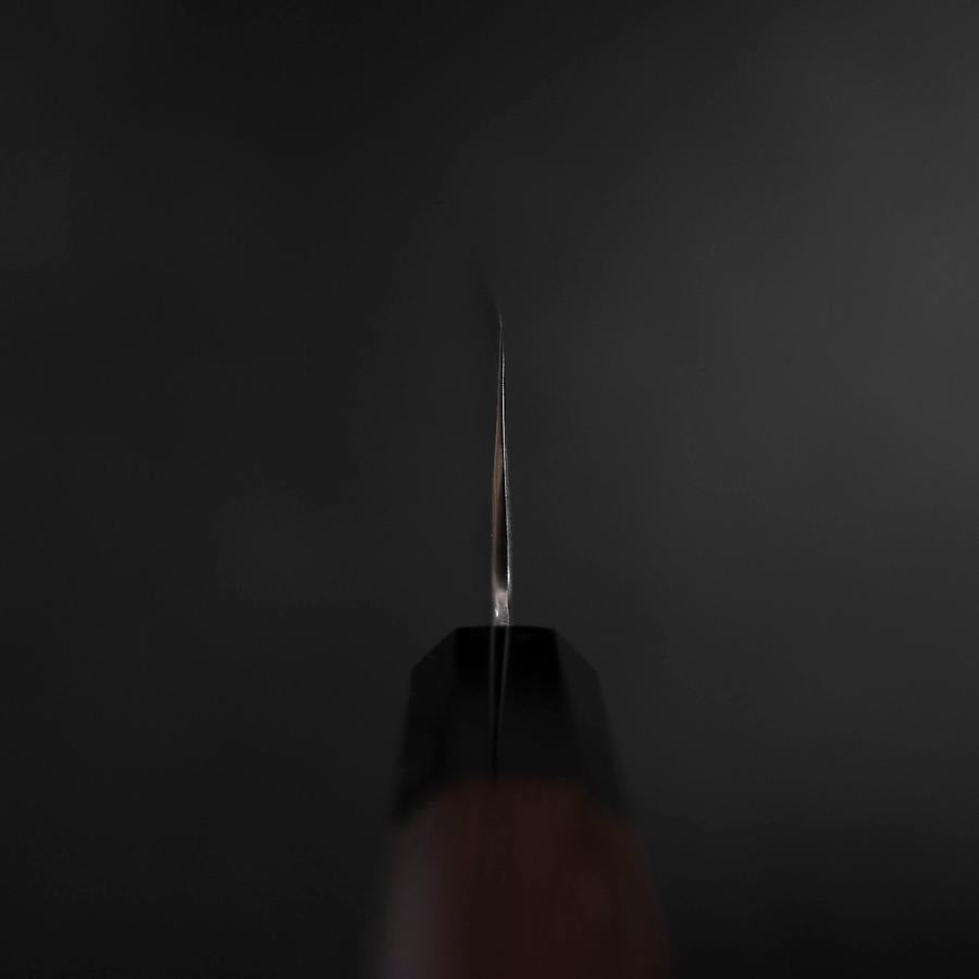 Santoku Silver Steel #3 Damascus Buffalo Wenge Handle 180mm