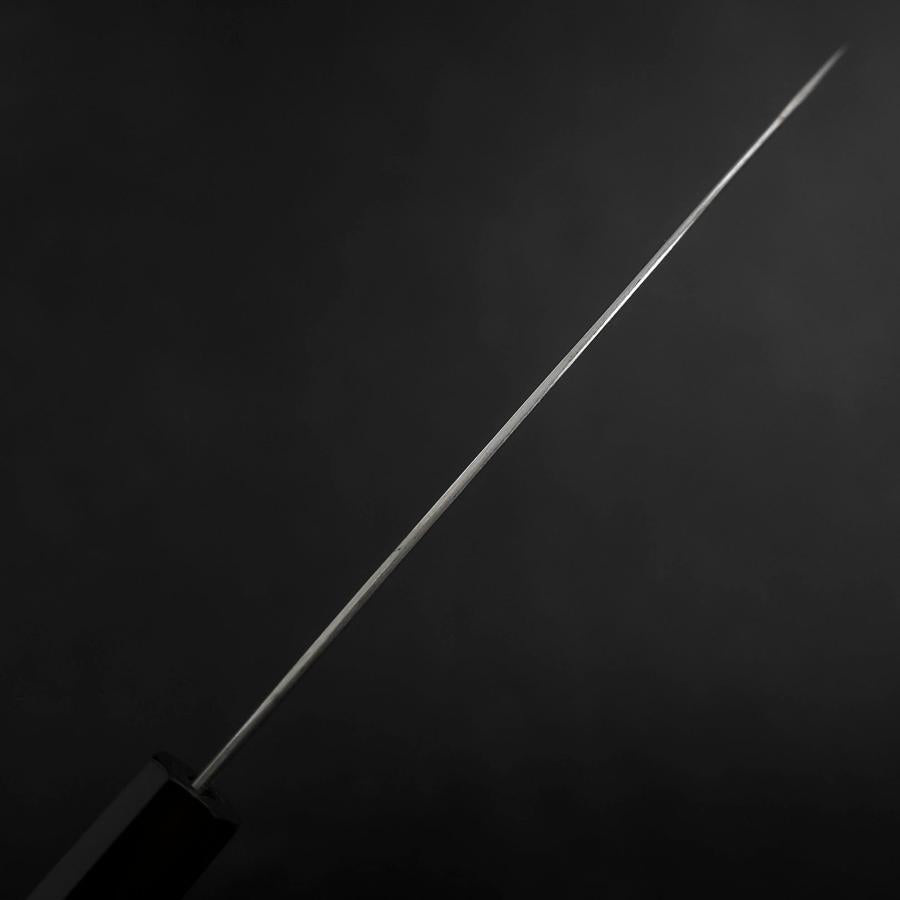 Santoku Silver Steel #3 Damascus Buffalo Wenge Handle 180mm