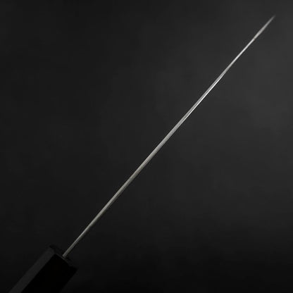 Santoku Silver Steel #3 Damascus Buffalo Wenge Handle 180mm