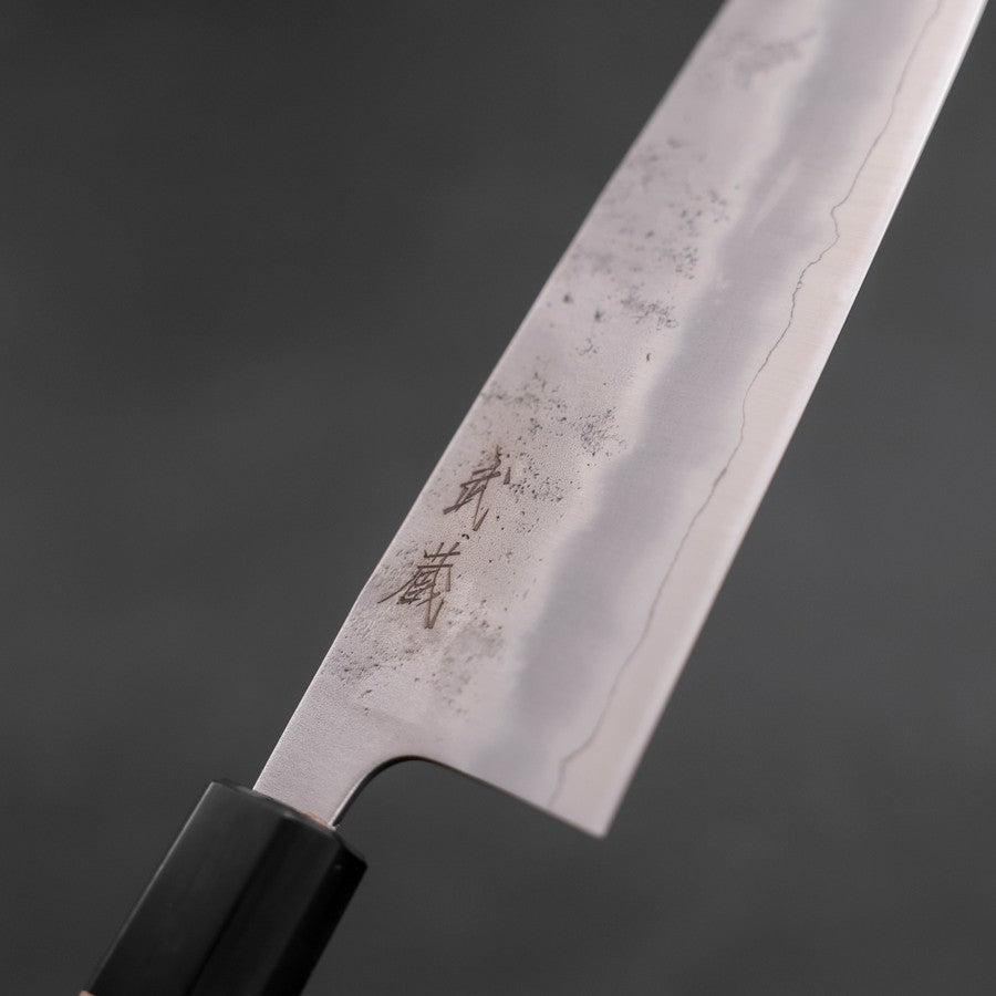 Santoku Silver Steel #3 Nashiji Buffalo Magnolia Handle 165mm
