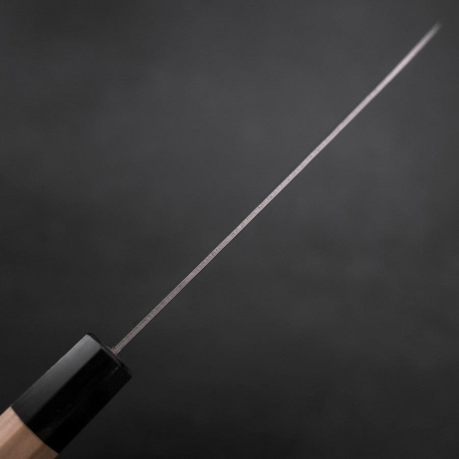 Santoku Silver Steel #3 Nashiji Buffalo Magnolia Handle 165mm