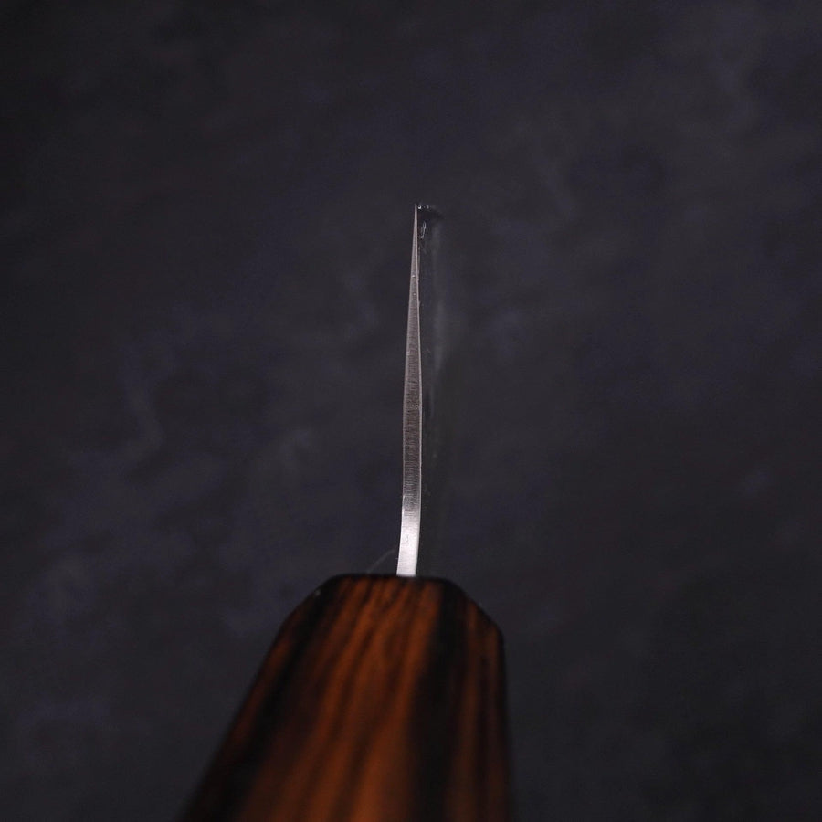 Santoku Silver Steel #3 Nashiji Sumi Urushi Handle 165mm