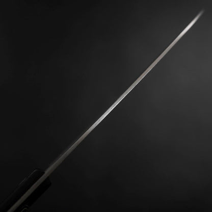 Santoku Silver Steel #3 Nashiji Western Black Handle 180mm