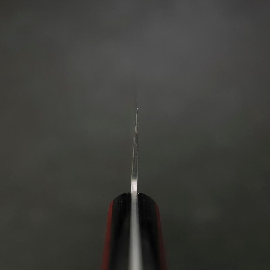 Santoku Silver Steel #3 Nashiji Western Red Handle 180mm