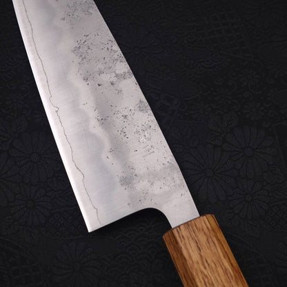 Santoku Silver Steel #3 Nashiji Yaki Urushi Handle 165mm