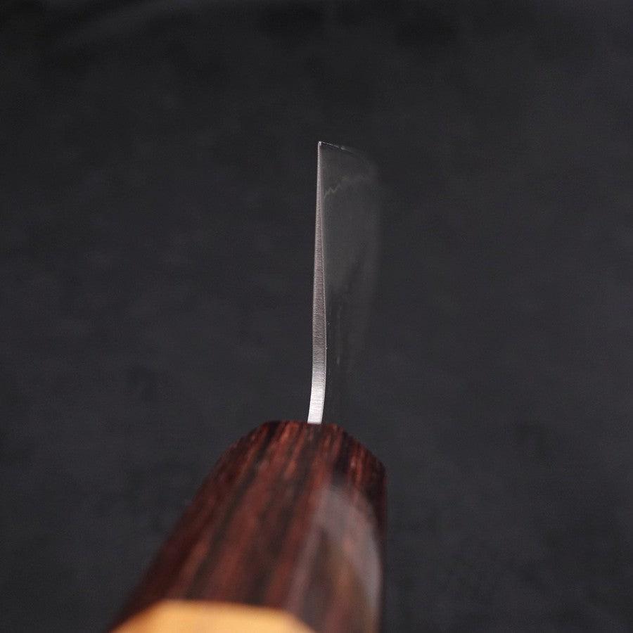 Santoku Silver Steel #3 Nashiji Zelkova Handle 165mm