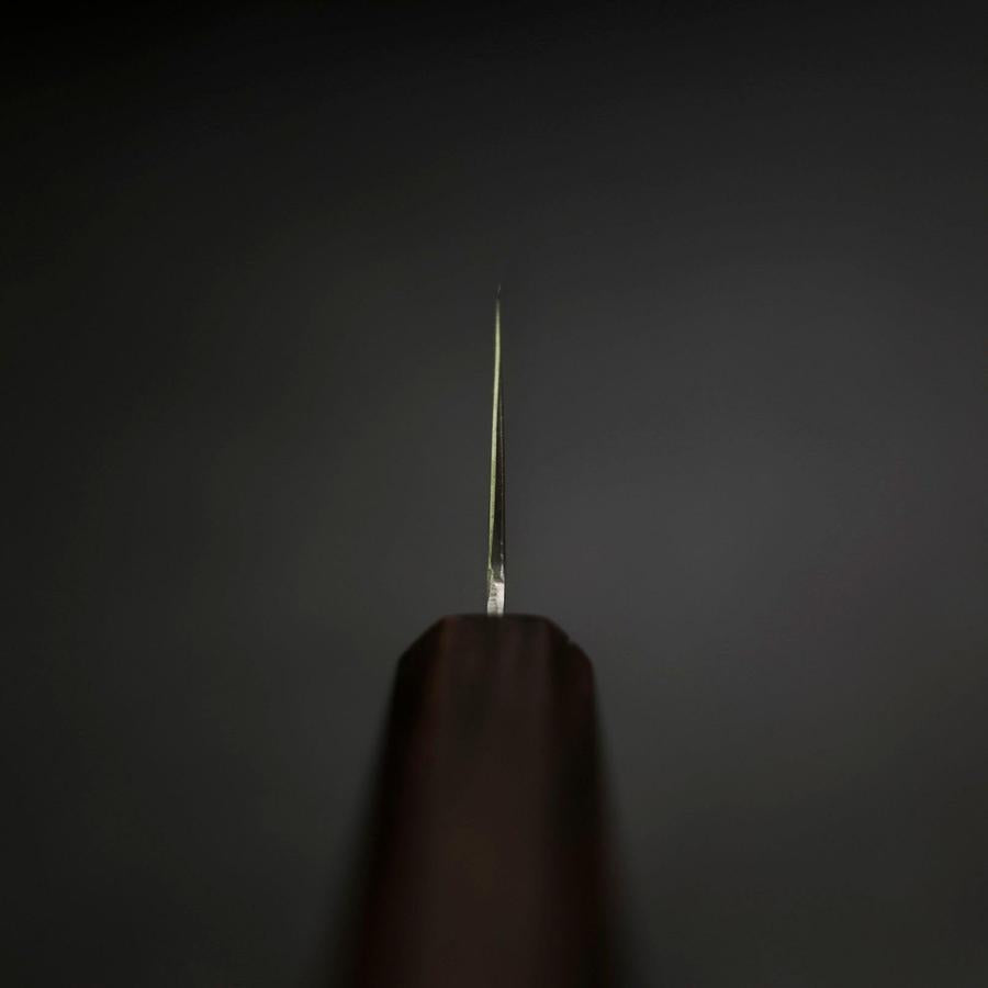 Santoku Silver Steel #3 Polished Ebony Handle 180mm