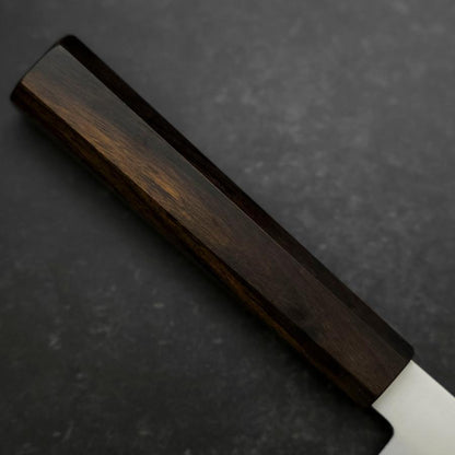 Santoku Silver Steel #3 Polished Ebony Handle 180mm