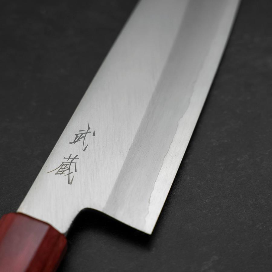 Santoku Silver Steel #3 Polished Walnut Handle 165mm