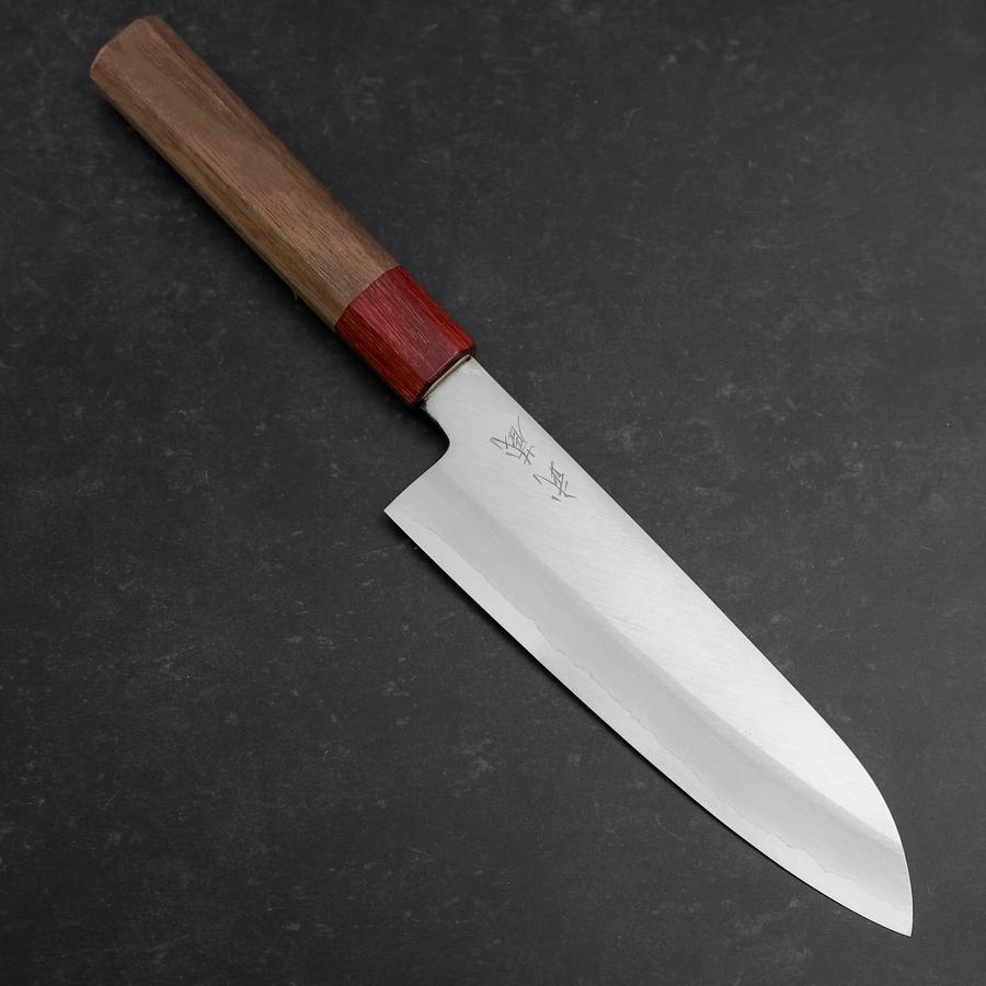 Santoku Silver Steel #3 Polished Walnut Handle 165mm