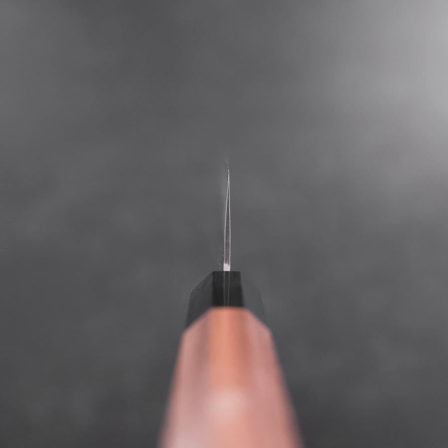 Santoku Silver Steel #3 Tsuchime Damascus Walnut Handle 170mm