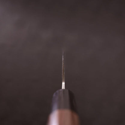 Santoku Stainless Clad Blue Super Polished Shitan Handle 170mm-[Musashi]-[Japanese-Kitchen-Knives]