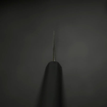 Santoku Stainless Clad Blue Steel #2 Kurouchi Rubber Handle 165mm