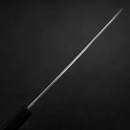 Santoku Stainless Clad Blue Steel #2 Kurouchi Rubber Handle 165mm