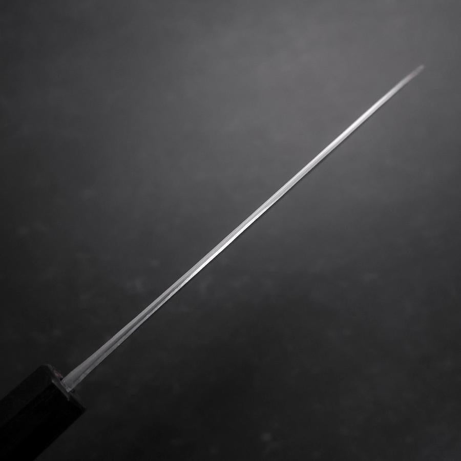 Santoku Stainless Clad Blue Steel #2 Kurouchi Walnut Handle 165mm