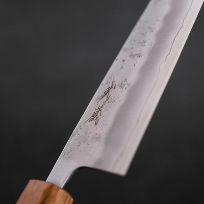 Santoku Sweden Stainless Steel Nashiji Washi Oak Handle 165mm