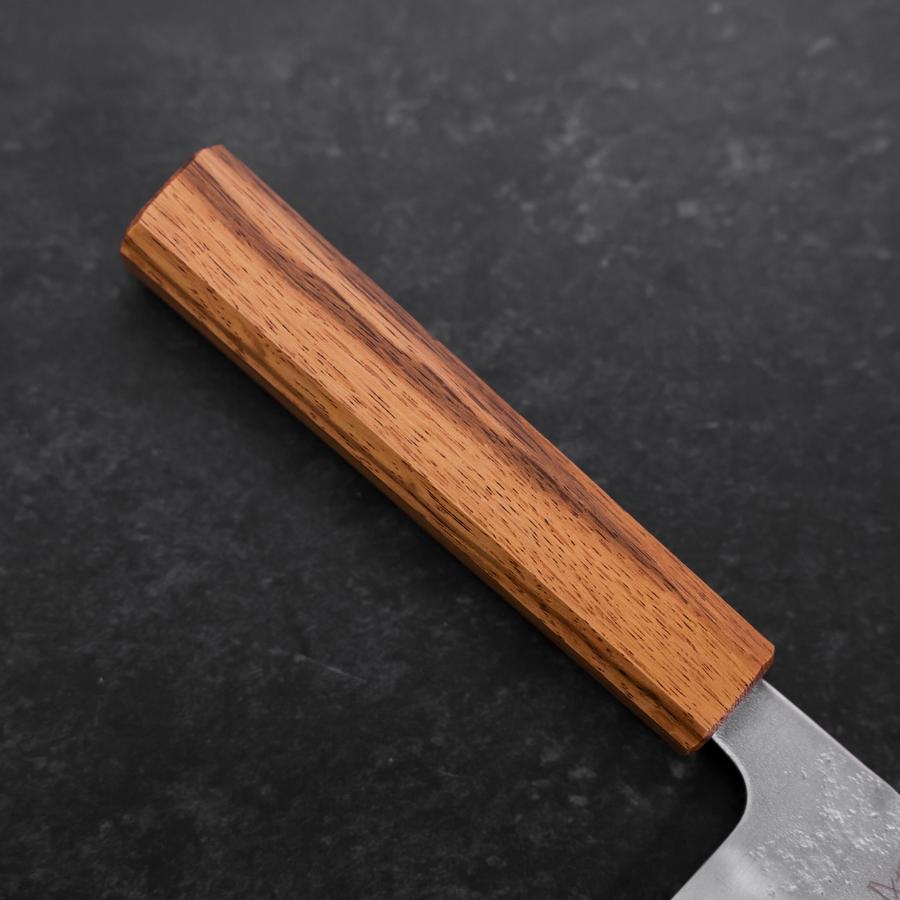 Santoku Sweden Stainless Steel Nashiji Washi Oak Handle 165mm