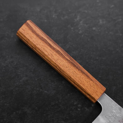 Santoku Sweden Stainless Steel Nashiji Washi Oak Handle 165mm
