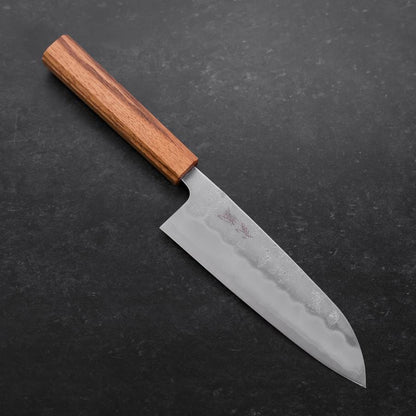 Santoku Sweden Stainless Steel Nashiji Washi Oak Handle 165mm