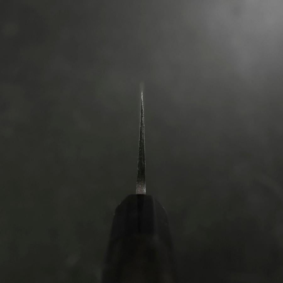 Santoku V-Toku 2 Kurouchi Damascus Buffalo Ebony Handle 165mm