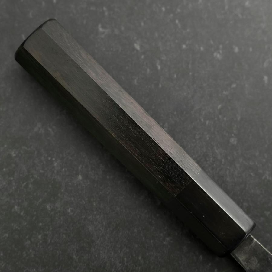 Santoku V-Toku 2 Kurouchi Damascus Buffalo Ebony Handle 165mm