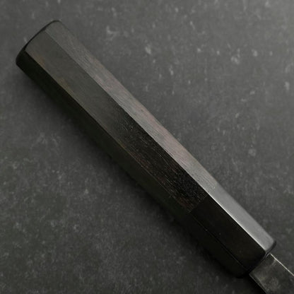 Santoku V-Toku 2 Kurouchi Damascus Buffalo Ebony Handle 165mm