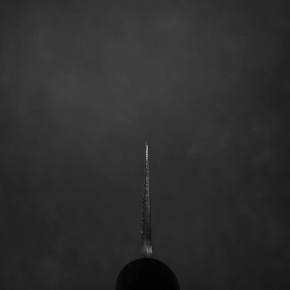 Santoku V-Toku Kurouchi Damascus Buffalo Magnolia Handle 170mm