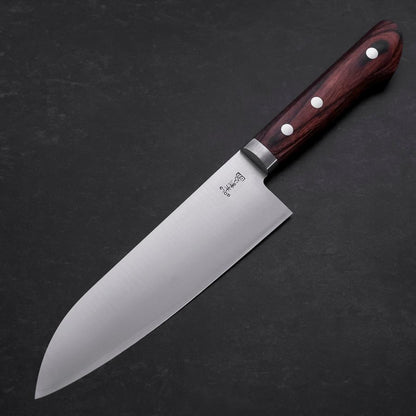 Santoku VG-1 Bokashi Western Mahogany Handle 165mm