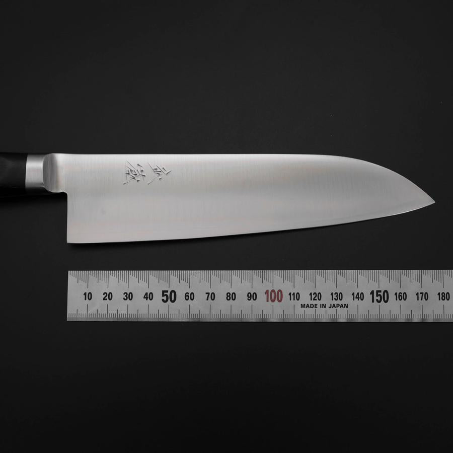Santoku VG-1 Polished Black Western Handle 180mm