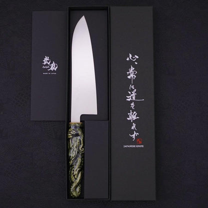 Santoku VG-1 Polished Ceramics Dragon Handle 180mm