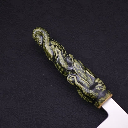 Santoku VG-1 Polished Ceramics Dragon Handle 180mm