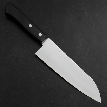 Santoku VG-1 Polished Dark Blue Western Handle 165mm