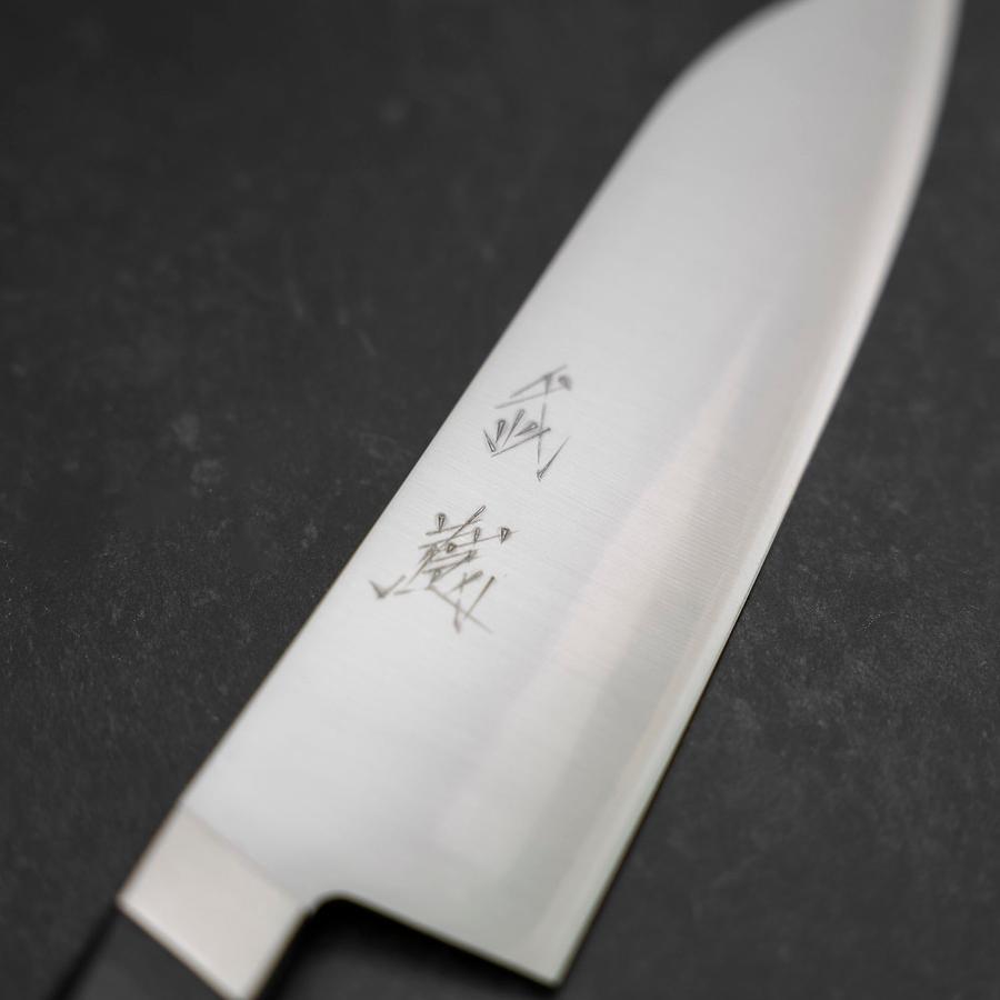 Santoku VG-1 Polished Western Black Handle 165mm