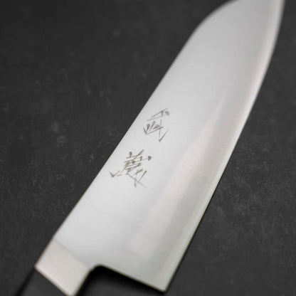 Santoku VG-1 Polished Western Black Handle 165mm