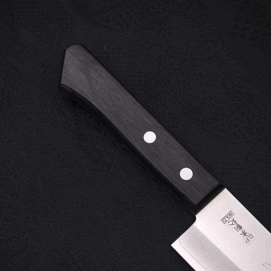 Santoku VG-1 Polished Western Black Handle 165mm
