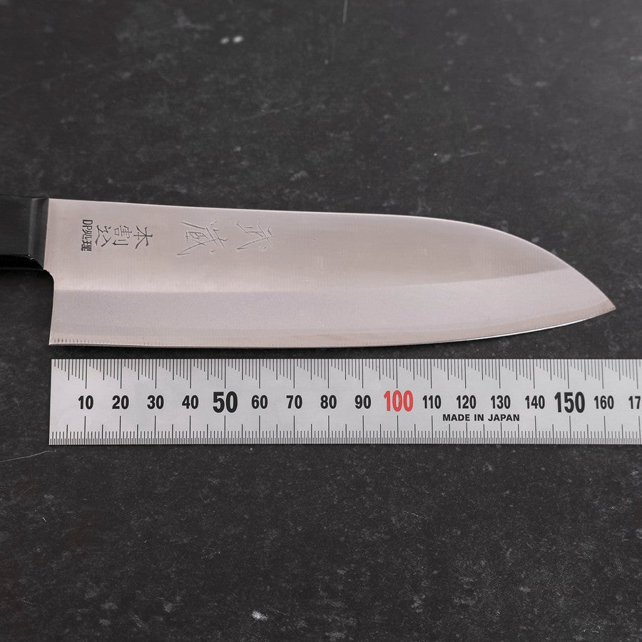 Santoku VG-1 Polished Western Black Handle 165mm