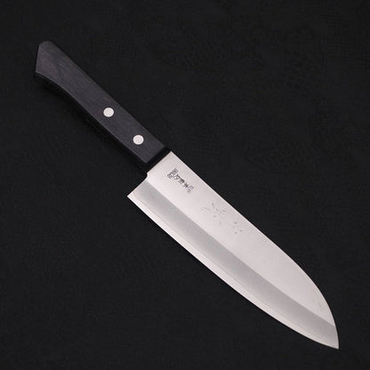 Santoku VG-1 Polished Western Black Handle 165mm