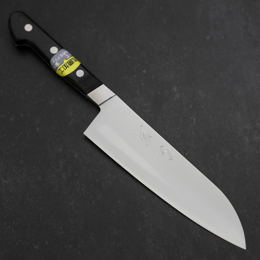 Santoku VG-1 Polished Western Black Handle 165mm