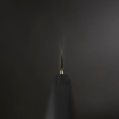 Santoku VG-1 Polished Western Black Handle 165mm (Tsuba-nashi)