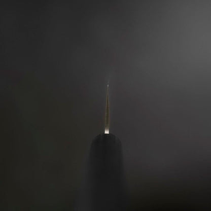 Santoku VG-1 Polished Western Black Handle 165mm (Tsuba-nashi)