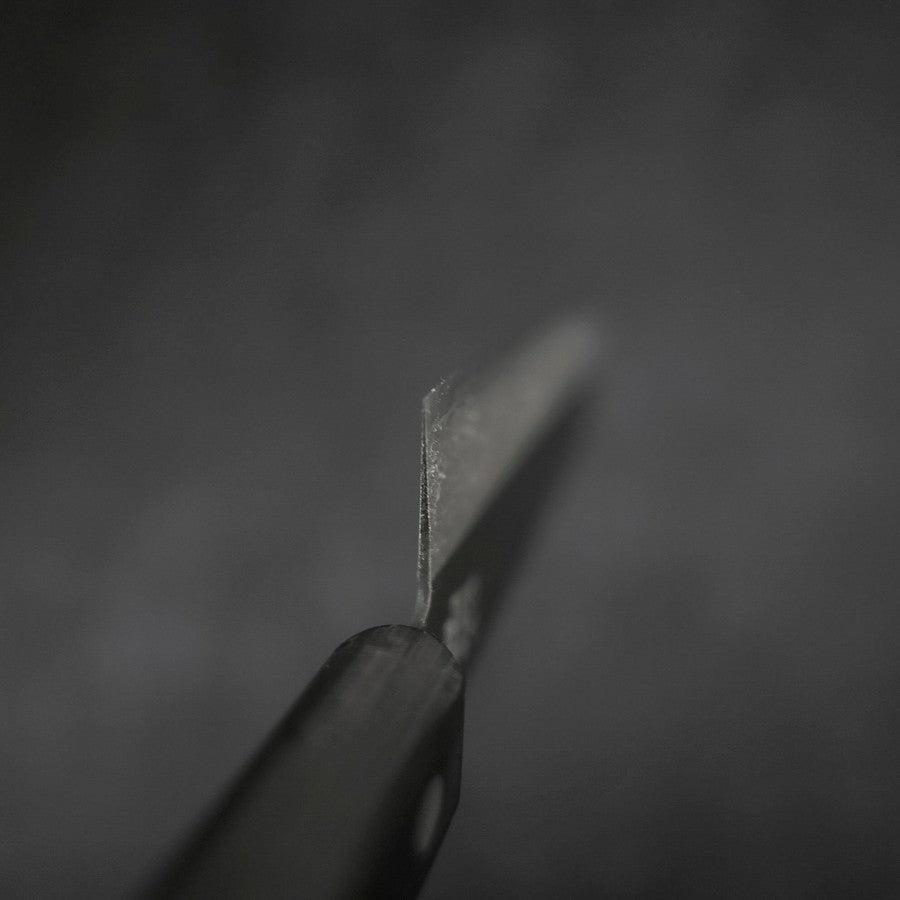 Santoku VG-1 Polished Western Black Handle 170mm (Tsuba Nashi)