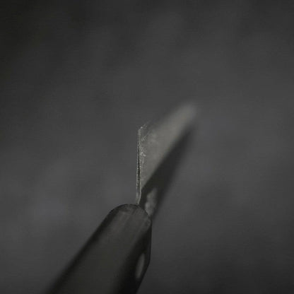 Santoku VG-1 Polished Western Black Handle 170mm (Tsuba Nashi)